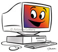 cute computer cartoon