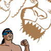 native american cartoon character